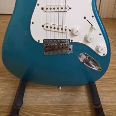 1982 Blue Fernandes Revival Stratocaster image 2
