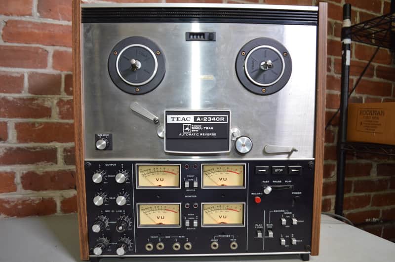 TEAC A-2340R 1/4" 4-Track Reel to Reel Tape Recorder AS IS image 1