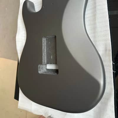 Matte Grey Guitar SSS Stratocaster Strat Style Body image 2
