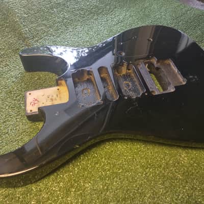 Jackson Vintage PS4 Super Strat Body 1990s - Original Factory Gloss Black Finish image 6