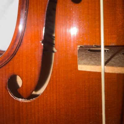 Violon Civelli 4/4 avec archet, étui rigide et épaulière Kun image 6