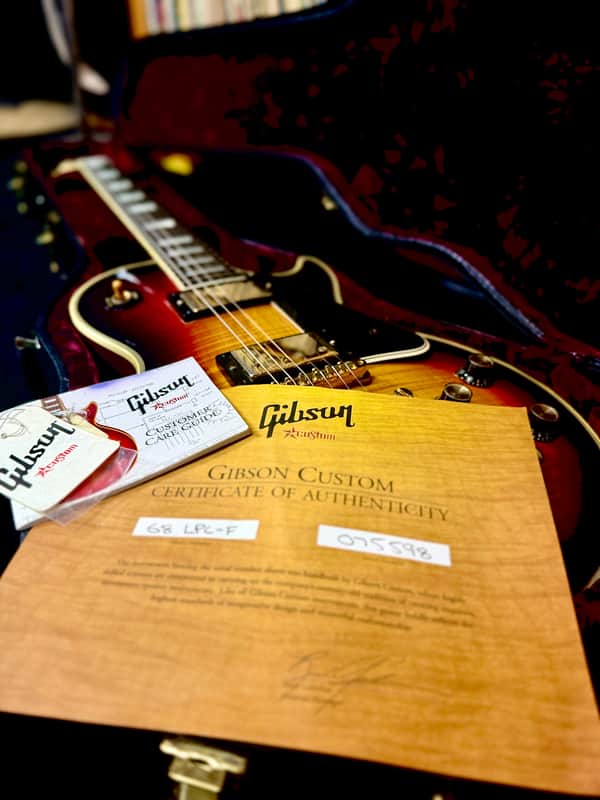 2009 Gibson 68' Les Paul Custom Reissue (68 LPC-F) - Heritage Cherry Sunburst W/O/H/S/C image 1
