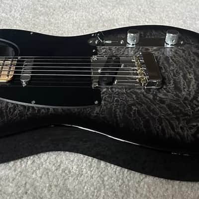 Fender American QMT Telecaster with Pale Moon Ebony Fretboard 2020 - Transparent Black image 9