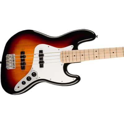 Squier Affinity Jazz Bass with Maple Fretboard - 3-Color Sunburst image 4