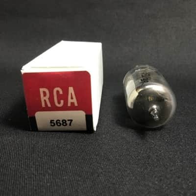 RCA 5687 Black Plates AUDIO Preamplifier VACUUM TUBE USA Tested 4.7203-D image 4