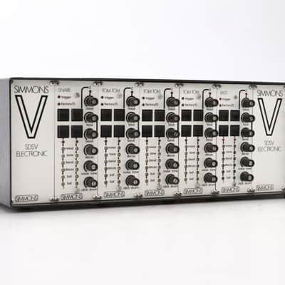 Simmons SDSV Electronic Drum Machine Synthesizer Rack #49100 image 16