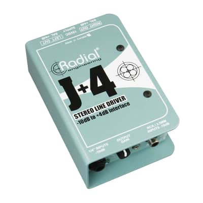 Radial J+4 Balanced -10dB to +4dB Signal Driver image 2
