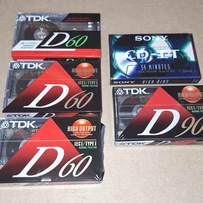 TDK Sony Cassette Tapes Mixed Lot Of 5 Sealed Lot 82-681 image 3