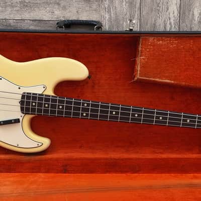 Fender Jazz Bass 1965 Refinish Olympic White ALL ORIGINAL PARTS image 17