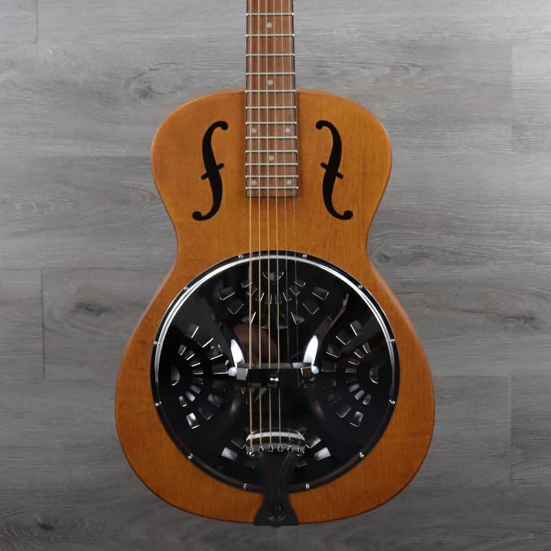 Dobro Epiphone Hound Dog Round Neck Vintage Brown w/ Chrome Hardware image 1