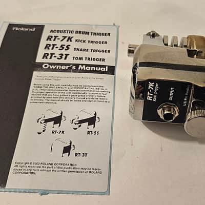 Roland RT-7K  Kick Trigger  Chrome w/ Manual image 1