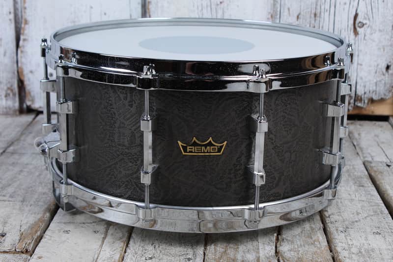 Remo Gold Crown Advanced Acousticon Snare 14 x 6.5 Snare Drum Brass Wrap image 1