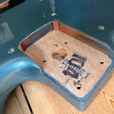 Fender Player Jazz Bass Guitar Body 2019 Mexico Mexican MIM Lake Placid Blue Alder image 7
