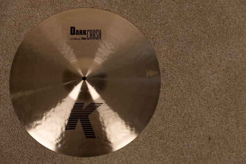 Zildjian 19" K Dark Thin Crash Cymbal 1535g image 1