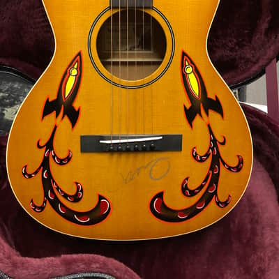 Wilco Loft Sale  - AUCTION ITEM: 2019 Collings Waterloo Acoustic Custom Painted for Jeff Tweedy image 5