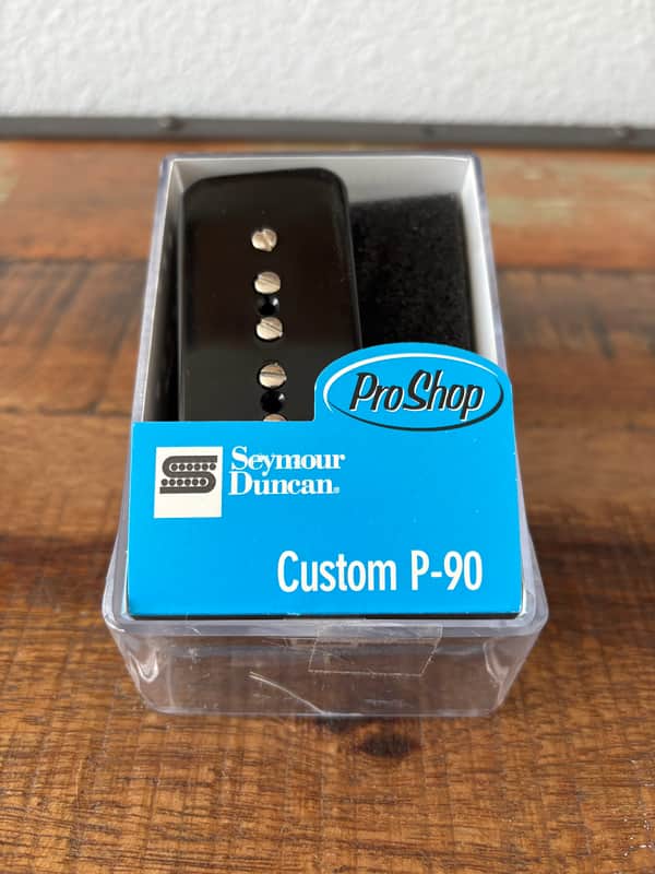 Seymour Duncan SP90-3b Custom P90 Bridge Pickup-Black-uninstalled image 1