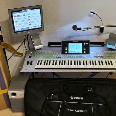 Yamaha Tyros XXL Pack ! USB✅ + 30.000 SONGS + Speakers + Micro + Stand + 80GB ✅Profi Keyboard image 1