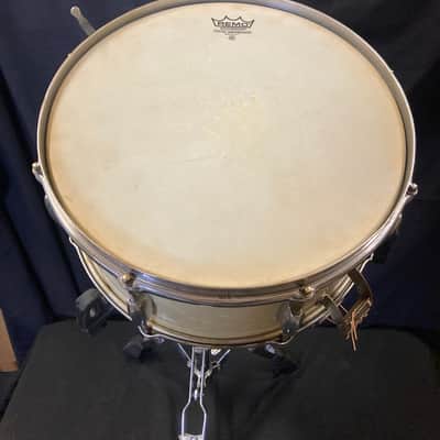 Slingerland - 1930s, 6.5x14" Gene Krupa No. 111, Radio King Snare Drum. White Marine Pearl image 13