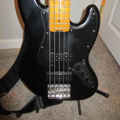 Fender Modern Player Jazz Bass V Satin 2014 - Black image 9