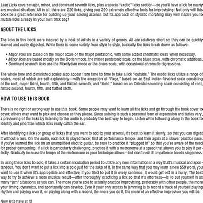 Lead Licks - Over 200 Licks in All Styles image 4
