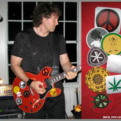 Alvin Lee guitar stickers decal Ten Years After signature Gibson Big Red ES-335 image 1