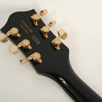 Gretsch Broadkaster LX Center Block with String-Thru Bigsby and Gold Hardware Ebony Fingerboard Black JT25061691 image 7