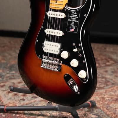 Fender American Professional Classic Stratocaster HSS Electric Guitar - 3-Color Sunburst with Gig Bag image 4