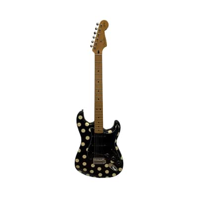 2007 Fender Buddy Guy Artist Series Signature Stratocaster - Black with Polka Dots image 2