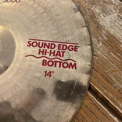 Vintage PAISTE 3000 Reflector SOUND EDGE 14" HI HAT BOTTOM ONLY - 1980s image 4