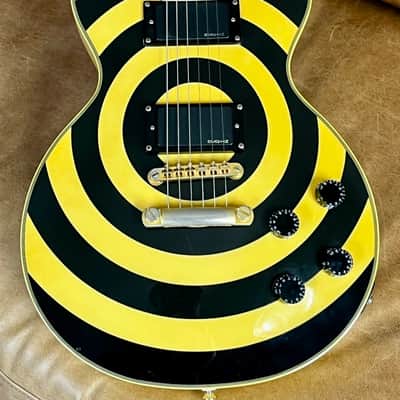 RARE 2003 Epiphone Les Paul Custom Zakk Wylde Signature | Antique Ivory with Bullseye image 2