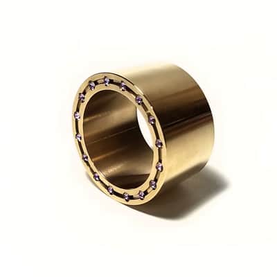 Gen Sax "REBEL" Alto Saxophone Clarinet Ligature Sound Booster | Heavy Mass Ring Ligature Bronze image 4