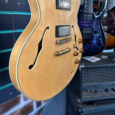 Epiphone Sheraton Natural 1996 Semi-Hollow Electric Guitar image 3
