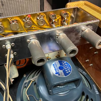 1959 1960 Tweed Fender 5F6-A Bassman 4x10 Combo Amp image 19