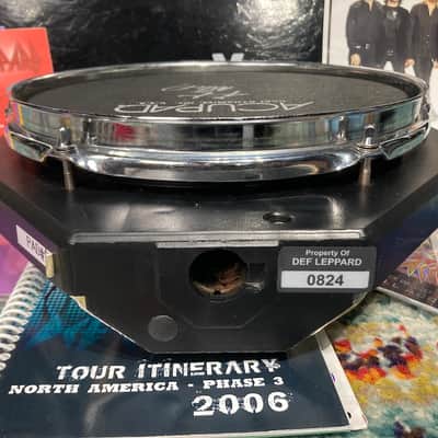 Rick Allen's Def Leppard Adrenalize Tour, 10" Hart AcuPad Trigger Pad (RA #2075) 1990s - Gold, AUTOGRAPHED HEAD!! image 12