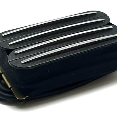 Quad Rail Humbucker by Dragonfire, Hot 4 Blade Rail Passive 23K Pickup ~ Black w/ Chrome Rails image 2