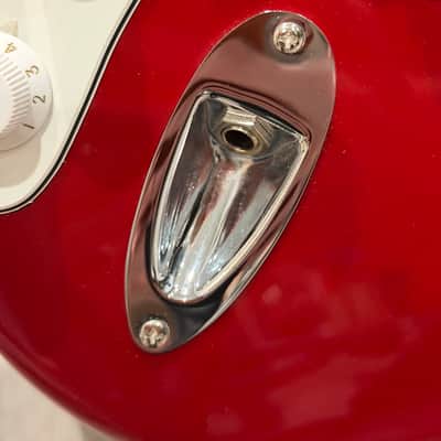 2006 Lefty SX Guitar Standard Series Strat Metallic Red WITH Amp + Accessories image 8