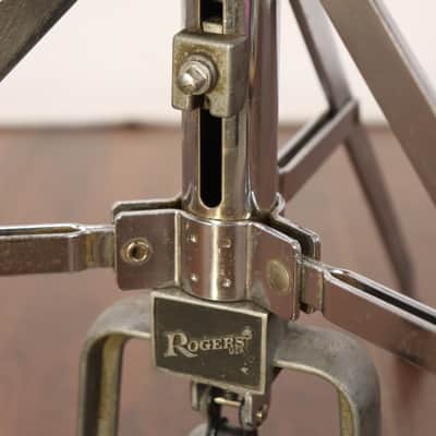 Rogers Big R Memriloc Hi Hat Cymbal Stand Vintage 1970's #2 image 6