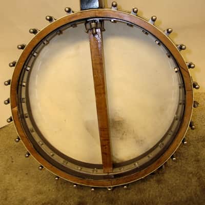 Hughes 17 Fret "Irish" Tenor Banjo 1920's W/ Orig GEIB Case image 10