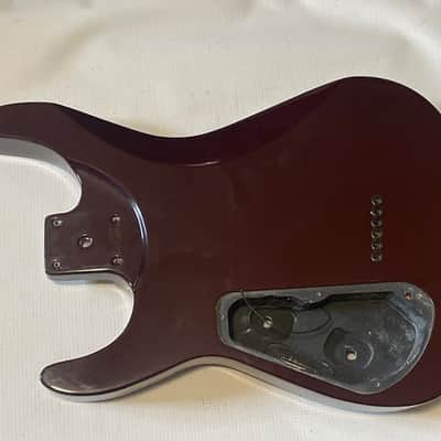 2010's India Jackson DKXT Dinky Arched Top Transparent Red Quilt Guitar Body Hard Tail image 10