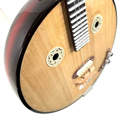 Awesomesauce electrified Yueqin electric noise instrument The Electric Moon Lute 2025 - Wood image 7