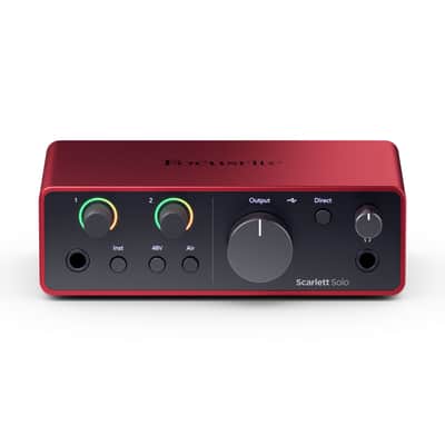 Focusrite Scarlett Solo Studio 4th Gen with CM25 MKIII & SH-450 - USB Interface image 4
