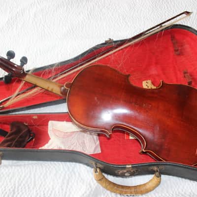 MEDIO FINO JTL 4/4 French Violin c.1900 J Thibouville-Lamy Mirecourt feb25 #3 (515B21) 1900s image 3