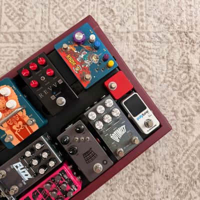 Bolt Custom Pedalboard - Burgundy Tolex | Handmade image 11