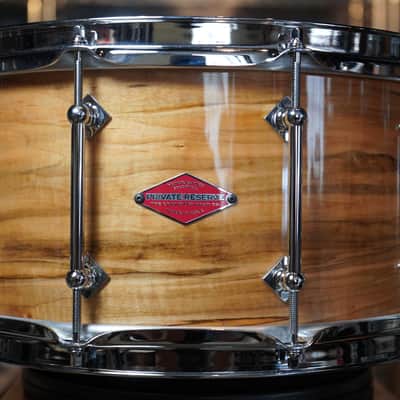 Craviotto Private Reserve Curly Ambrosia Maple Snare Drum - 14x7- 2016 New Old Stock! image 1