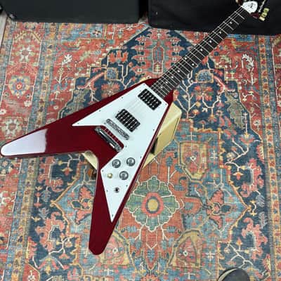 *Video* Gibson Yamano '67 Reissue Flying V Cherry Red - 1995 image 6