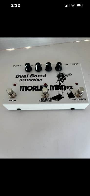 Morley Man Distortion Boost 2010s - White MDB2 image 1