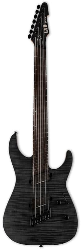 ESP LTD M-1007 MS Multi-Scale See Thru Black Satin (B Stock) image 1
