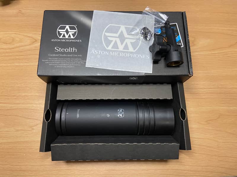 Aston Stealth 4-Voice Cardioid Dynamic Microphone 2018 - 2019 - Black image 1