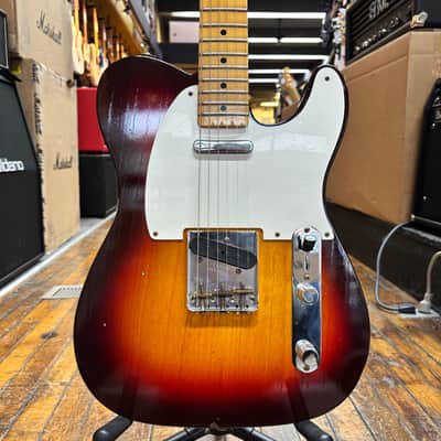 Fender Custom Shop 1959 Telecaster Journeyman Relic Electric Guitar Chocolate 3-Color Sunburst w/Tweed Case image 1