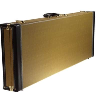 Solo SG Style Double Neck Hardshell Guitar Case, Real Tweed image 2